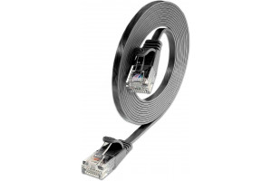 CAT6 FLAT CABLE U/UTP 1,5m black