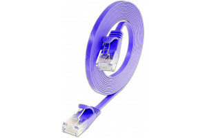 CAT6 FLAT CABLE U/UTP 3m violet