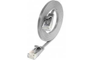 CAT6 FLAT CABLE U/UTP 3m grey