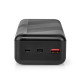 Powerbank 1x USB-A 1x USB-C 5V 30Ah black