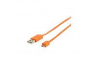 USB-2.0 KAAPELI A-UROS / microB U 1m oranssi