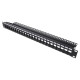 Keystone Patch panel 24 ports black