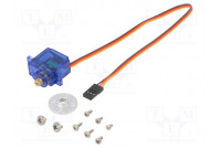 Motor: servo 4.8÷6VDC micro analogue 22.9x12.2x28.5mm metal