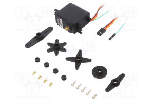 Moottori: servomekanismi 4,8÷6VDC standardi analoginen