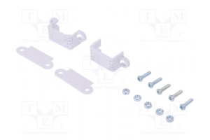 Bracket white plastic 2pcs.