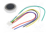 Sensor: fingerprint scanner capacitive UART 3.3VDC 60mA Ø21mm