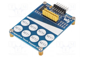 Anturi: kosketus kapasiteetti- GPIO,I2C 2,4÷5,5VDC Ch: 16