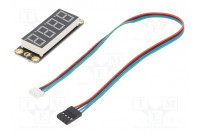 Display: LED No.char: 4 red 67x22mm Gravity 5VDC Interface: I2C