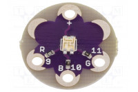 Module: LED LilyPad RGB,mix colours metalic holes