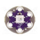 Module: LED LilyPad WS2812B RGB,mix colours metalic holes