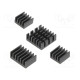 Heatsink black Raspberry Pi 4 B aluminium 4pcs.