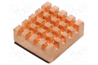 Heatsink copper 13.2x12.1mm Arduino,Raspberry Pi copper