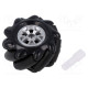 Left wheel black screw Ø: 60mm Plating: rubber W: 30.62mm 1pcs.