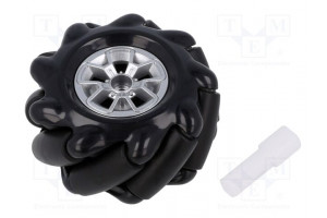 Left wheel black screw Ø: 60mm Plating: rubber W: 30.62mm 1pcs.