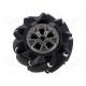 Left wheel black screw Ø: 97mm Plating: rubber W: 44.9mm 1pcs.