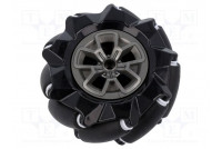 Left wheel black screw Ø: 97mm Plating: rubber W: 44.9mm 1pcs.