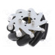 Left wheel screw 65mm Plating: rubber 1pcs.