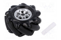 Right wheel black screw Ø: 60mm Plating: rubber W: 30.62mm