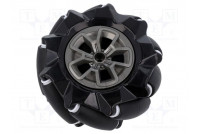 Right wheel black screw Ø: 97mm Plating: rubber W: 44.9mm 1pcs.