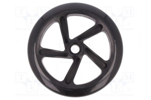 Wheel black push-in Ø: 200mm Plating: polyurethane W: 30mm