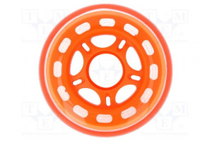 Wheel orange Shaft: smooth push-in Ø: 75mm Shaft dia: 22mm