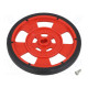 Wheel red Shaft: two sides flattened screw Ø: 69mm W: 7.62mm