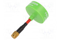 Antenna green SMA 5800MHz 35x62mm 50Ω Antenna: WiFi 3dBi