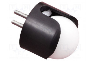 Ball casters screw Ø: 19.1mm plastic plastic H: 23.1mm