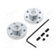 Bracket wheel Kit: adapter,allen wrench,mounting screws 2pcs.