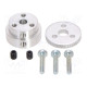 Bracket wheel Kit: adapter,mounting screws Shaft: D spring