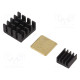 Heatsink aluminium,black Arduino,Raspberry Pi 3pcs.