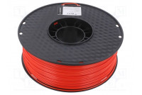 Filament: ABS 1.75mm red 225÷245°C 1kg