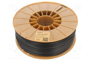 Filament: ABS+ 1.75mm black 230÷270°C 1kg Table temp: 80÷110°C