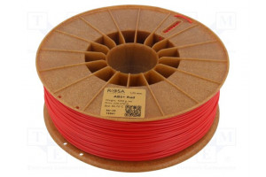 Filament: ABS+ 1.75mm red 230÷270°C 1kg Table temp: 80÷110°C