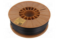 Filament: ABS+ 2.85mm black 230÷270°C 1kg Table temp: 80÷110°C