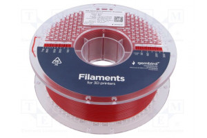 Filament: PET-G 1.75mm red 220÷260°C 1kg High Speed