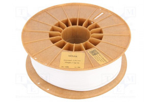 Filament: PET-G 1.75mm white 220÷250°C 1kg Table temp: 60÷80°C