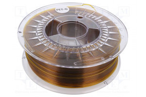 Filament: PET-G Ø: 1.75mm amber 220÷250°C 1kg