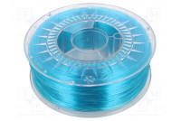 Filament: PET-G Ø: 1.75mm azure blue,transparent 220÷250°C 1kg