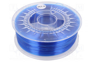 Filament: PET-G Ø: 1.75mm blue,translucent 220÷250°C 1kg