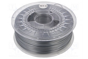 Filament: PET-G Ø: 1.75mm silver 220÷250°C 1kg