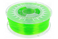 Filament: PET-G Ø: 1.75mm transparent,green (light) 220÷250°C