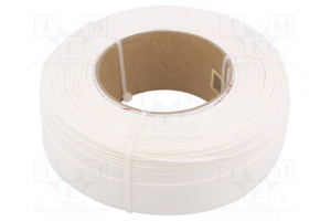 Filament: PLA 1.75mm white 190÷225°C 1kg Table temp: 40÷60°C