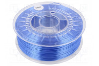 Filament: SILK Ø: 1.75mm blue 225÷245°C 1kg Table temp: 50÷60°C