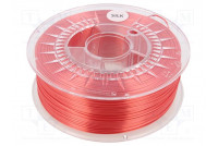 Filament: SILK Ø: 1.75mm red 225÷245°C 1kg Table temp: 50÷60°C