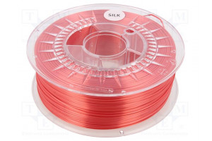 Filament: SILK Ø: 1.75mm red 225÷245°C 1kg Table temp: 50÷60°C