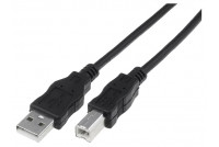 USB-2.0 CABLE A-MALE / B-MALE 0,5m