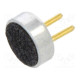 Mikrofoni 2,2kΩ Ø4x1,5mm 0,5mA 2÷10V Rasteri: 1,3mm SNR: 60dB