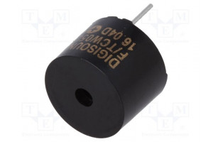 Sound transducer: electromagnetic signaller 12mm 5VDC