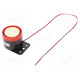 Sound transducer: siren 150A Ø: 54mm H: 47mm 24VDC L: 71mm